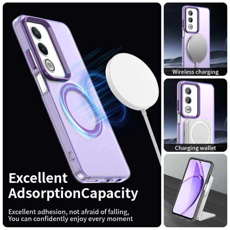 Husa Oppo A80 5G Techsuit CandyCase MagSafe, mov