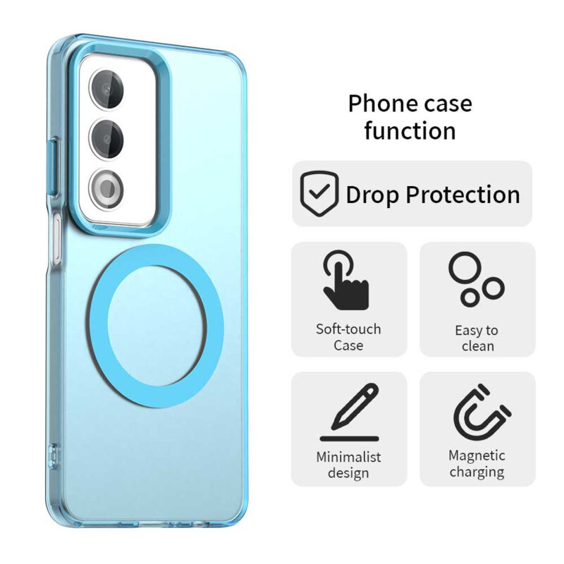 Husa Oppo A80 5G Techsuit CandyCase MagSafe, albastru