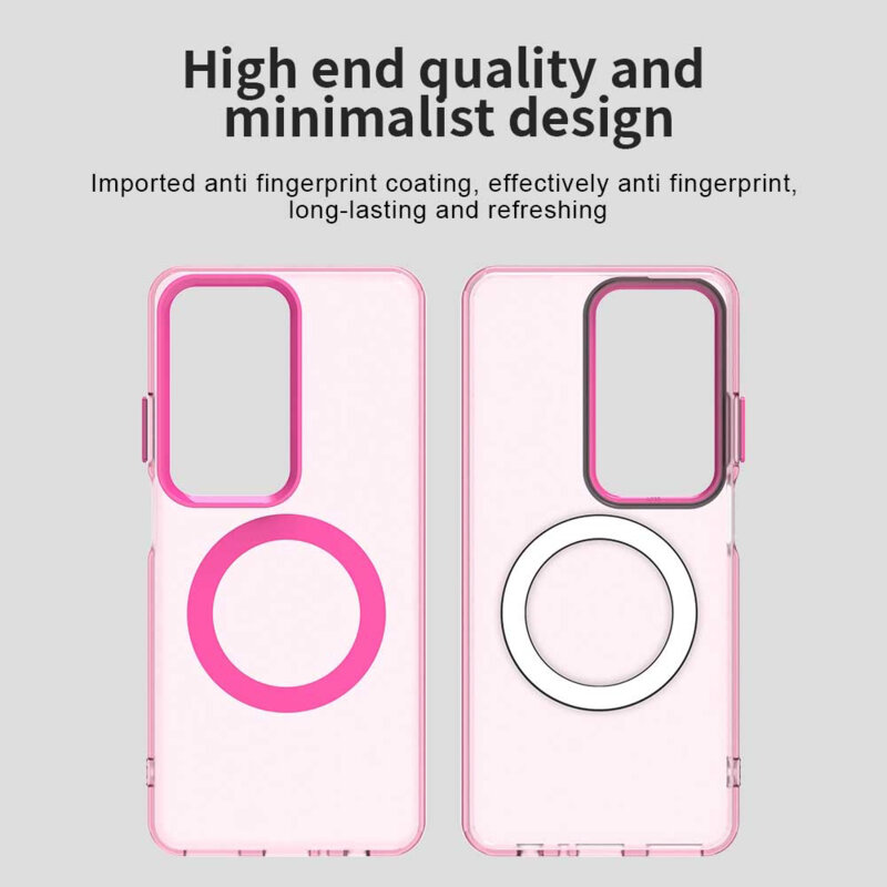 Husa Oppo A80 5G Techsuit CandyCase MagSafe, roz