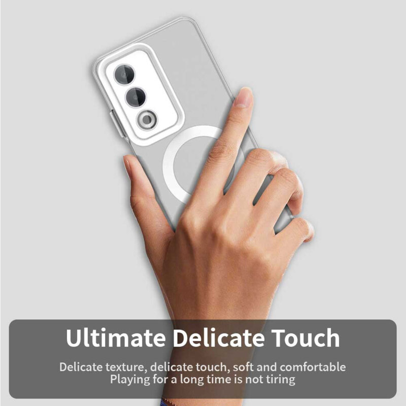 Husa Oppo A80 5G Techsuit CandyCase MagSafe, alb