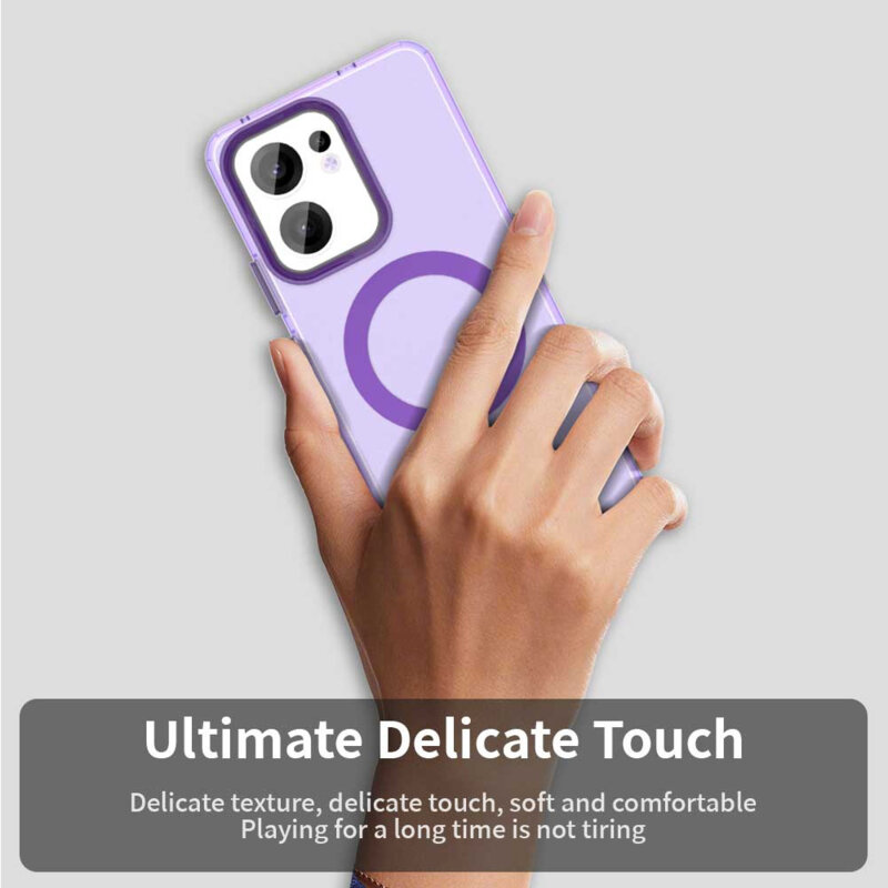 Husa Oppo Reno13 F 5G Techsuit CandyCase MagSafe, mov
