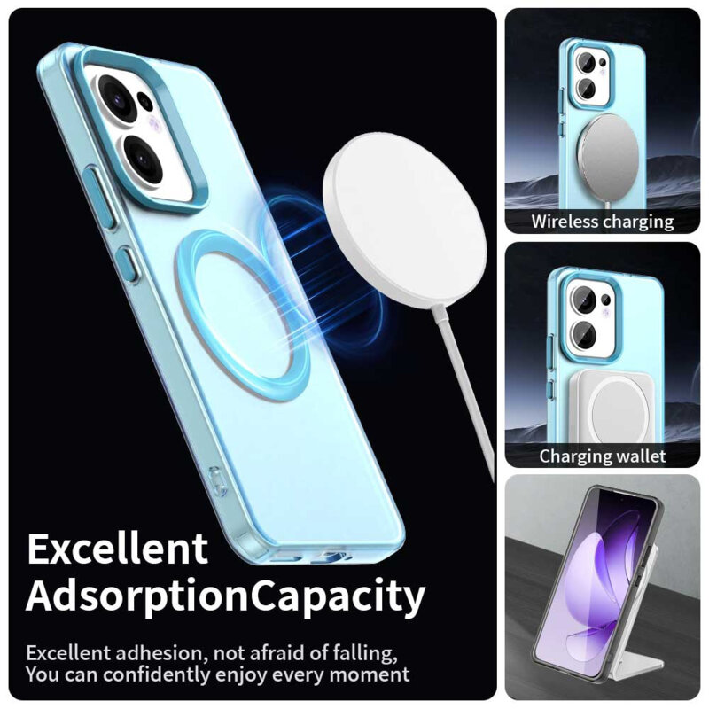 Husa Oppo Reno13 FS 5G Techsuit CandyCase MagSafe, albastru