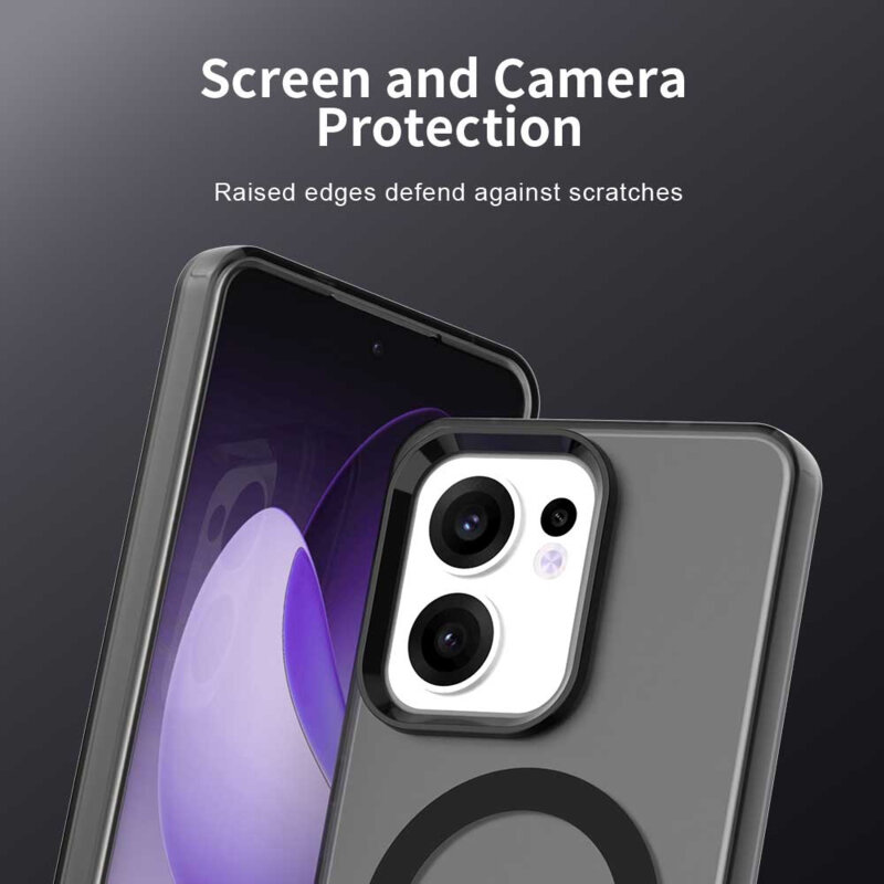Husa Oppo Reno13 F 5G Techsuit CandyCase MagSafe, negru