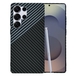 Husa Samsung Galaxy S25 Ultra Techsuit Carbonite FiberShell, gri