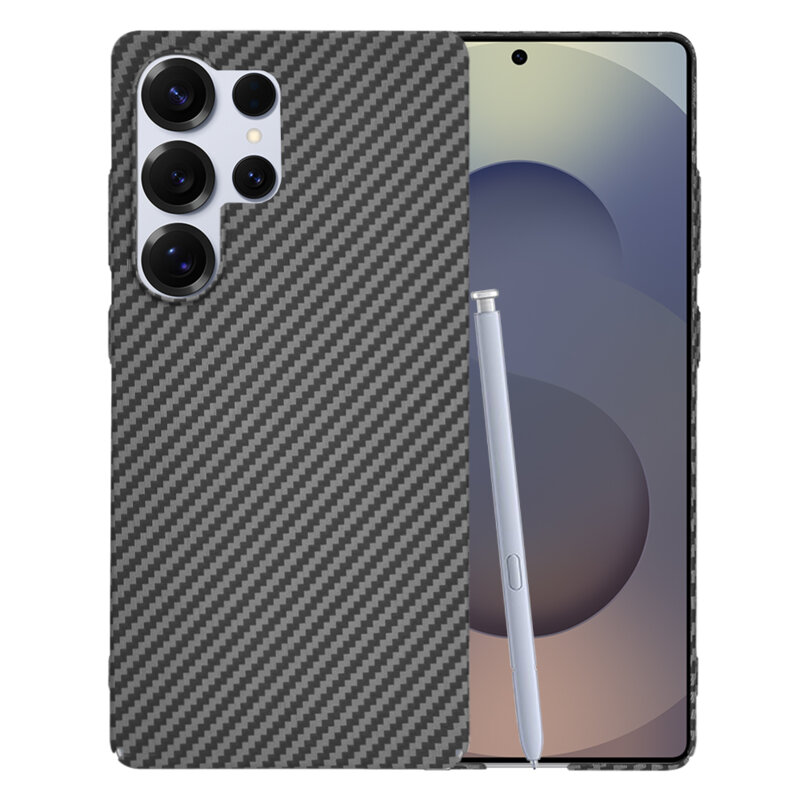 Husa Samsung Galaxy S25 Ultra Techsuit Carbonite FiberShell, negru