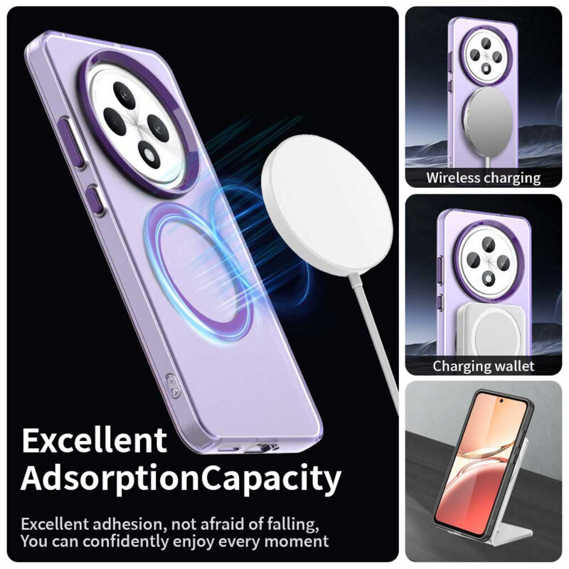 Husa Oppo Reno12 F 5G Techsuit CandyCase MagSafe, mov