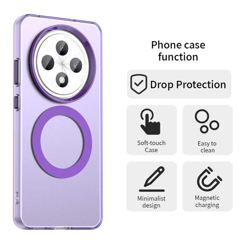Husa Oppo Reno12 FS 4G Techsuit CandyCase MagSafe, mov