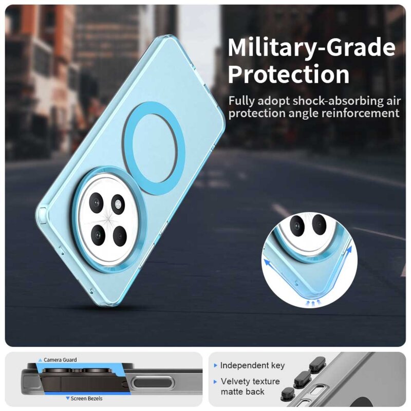 Husa Oppo Reno12 F 4G Techsuit CandyCase MagSafe, albastru