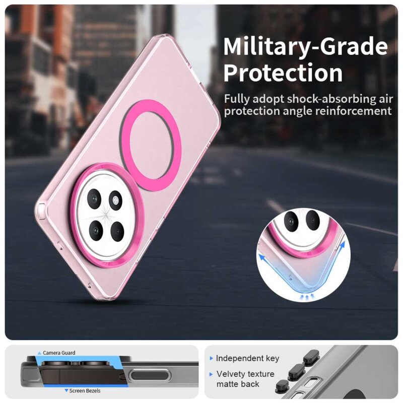Husa Oppo Reno12 FS 4G Techsuit CandyCase MagSafe, roz