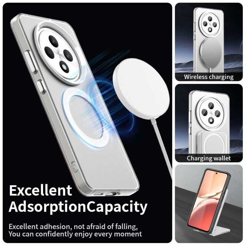 Husa Oppo Reno12 FS 4G Techsuit CandyCase MagSafe, alb