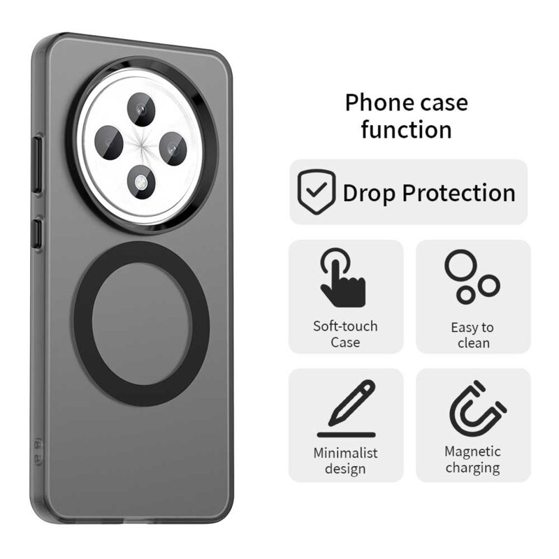 Husa Oppo Reno12 F 5G Techsuit CandyCase MagSafe, negru