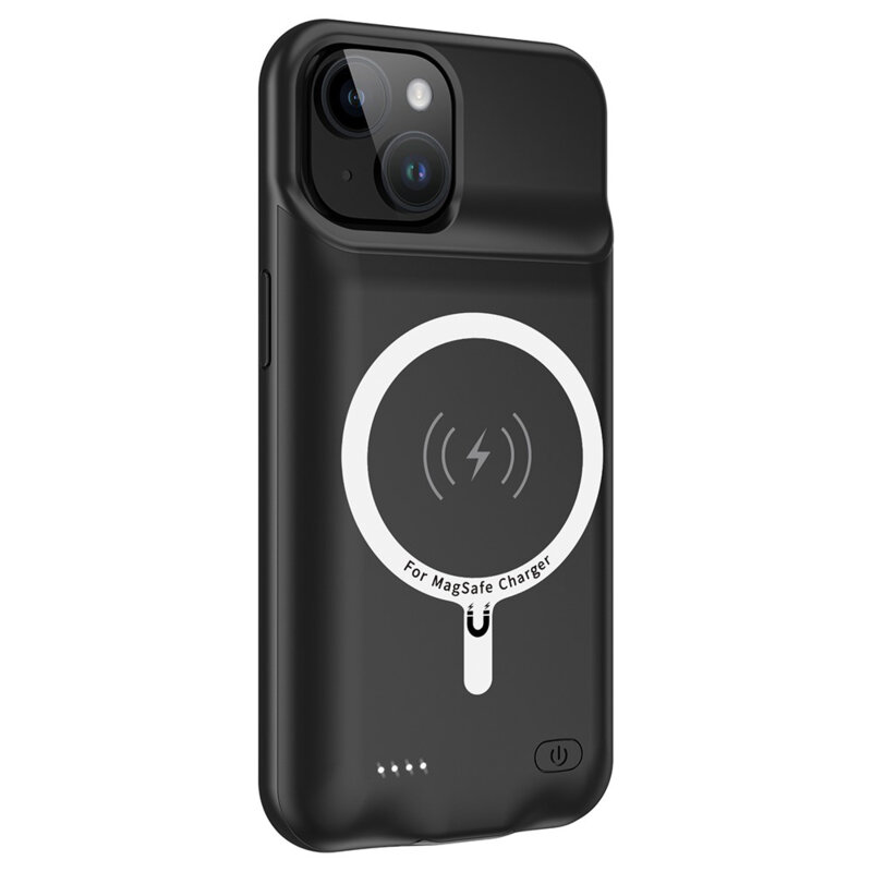 Husa cu baterie MagSafe iPhone 15 Plus Techsuit Power Pro, 8500mAh
