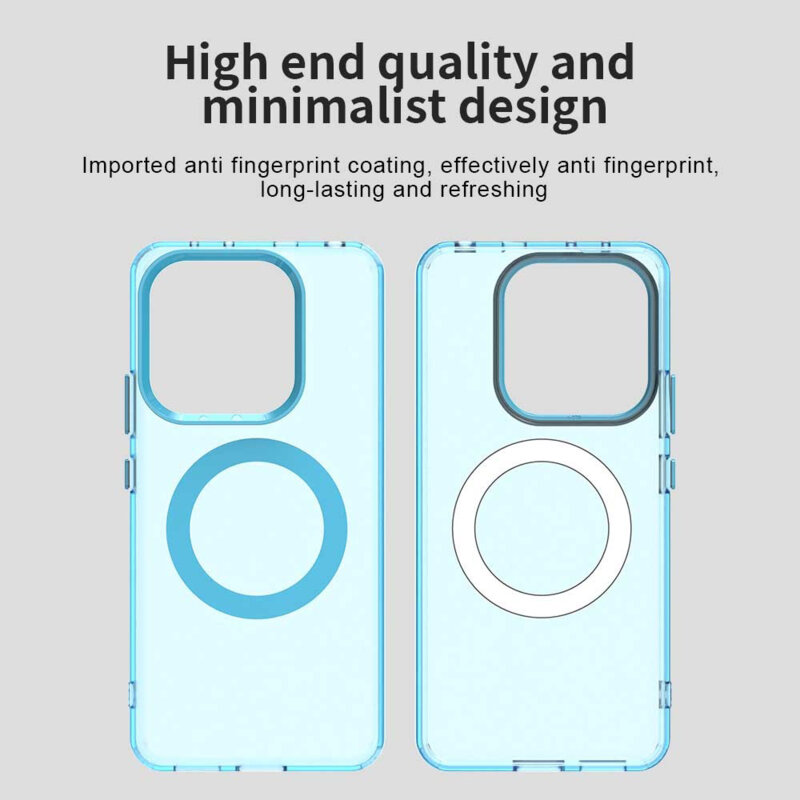 Husa Xiaomi Redmi Note 14 4G (Regional) Techsuit CandyCase MagSafe, albastru