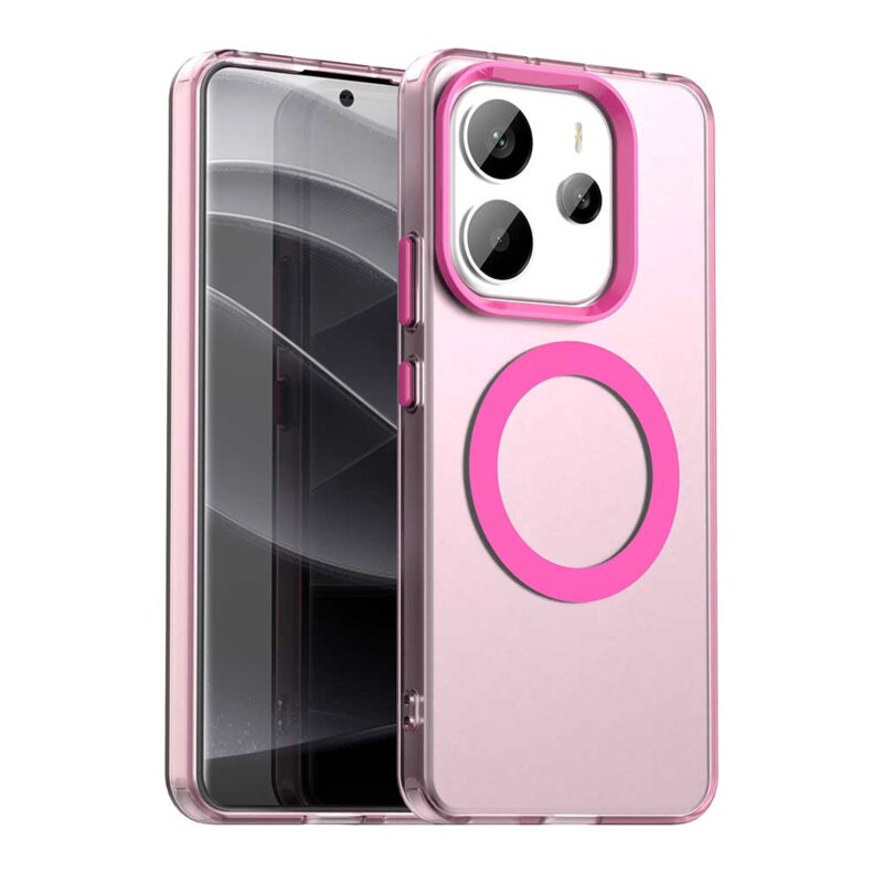 Husa Xiaomi Redmi Note 14 4G (Regional) Techsuit CandyCase MagSafe, roz