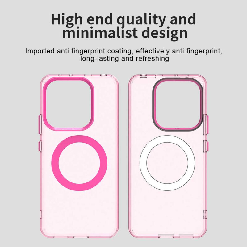 Husa Xiaomi Redmi Note 14 4G (Regional) Techsuit CandyCase MagSafe, roz