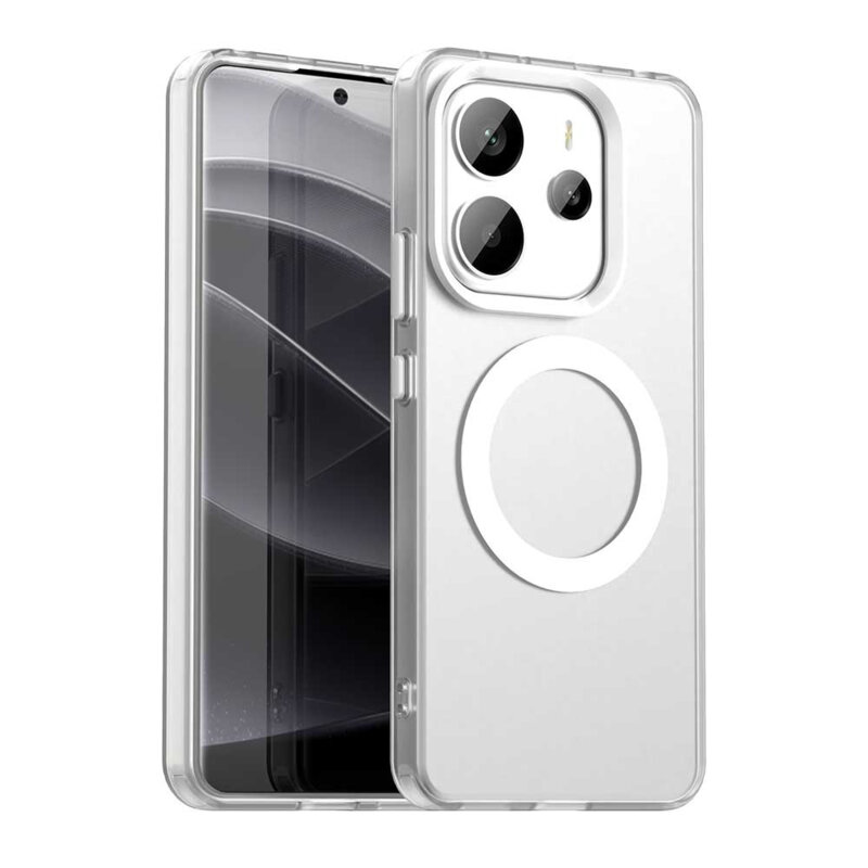 Husa Xiaomi Redmi Note 14 4G (Regional) Techsuit CandyCase MagSafe, alb