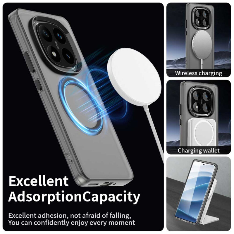 Husa Xiaomi Redmi Note 14 Pro 4G Techsuit CandyCase MagSafe, negru