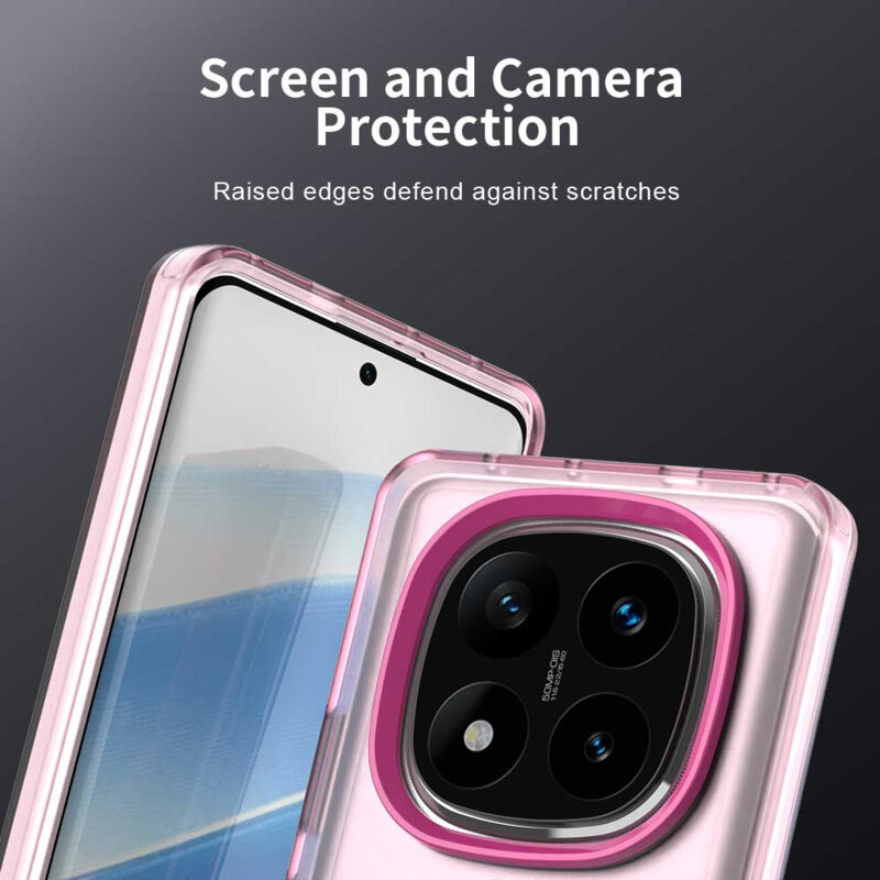 Husa Xiaomi Redmi Note 14 Pro 5G Techsuit CandyCase MagSafe, roz