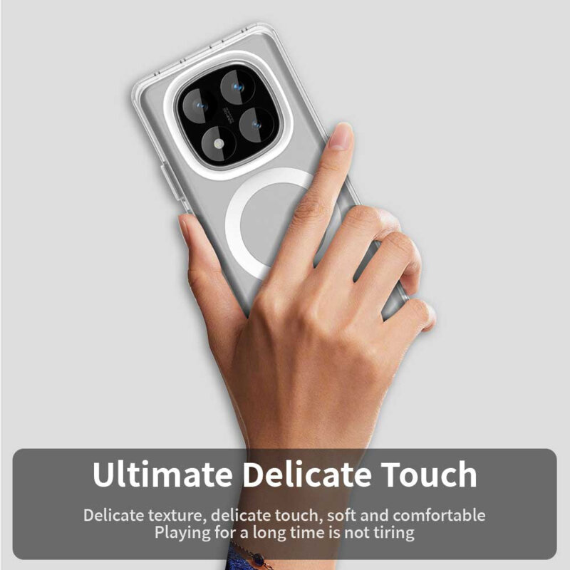 Husa Xiaomi Poco X7 Techsuit CandyCase MagSafe, alb