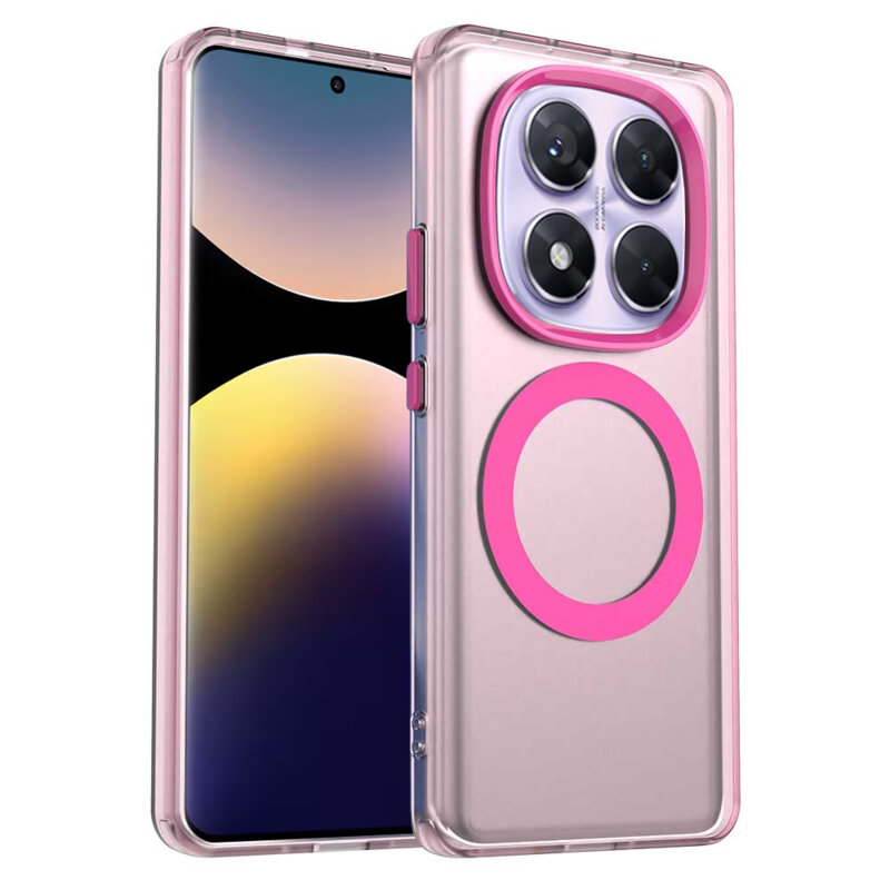 Husa Xiaomi Redmi Note 14 Pro 4G Techsuit CandyCase MagSafe, roz