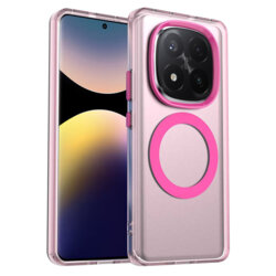 Husa Xiaomi Redmi Note 14 Pro+ 5G Techsuit CandyCase MagSafe, roz