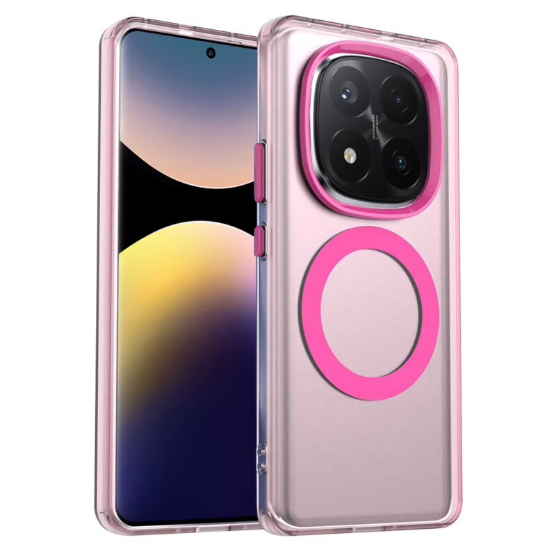 Husa Xiaomi Redmi Note 14 Pro+ 5G Techsuit CandyCase MagSafe, roz