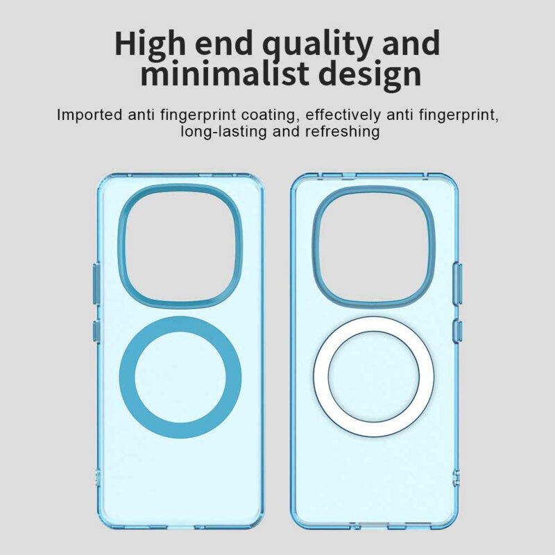 Husa Xiaomi Redmi Note 14 Pro+ 5G Techsuit CandyCase MagSafe, albastru