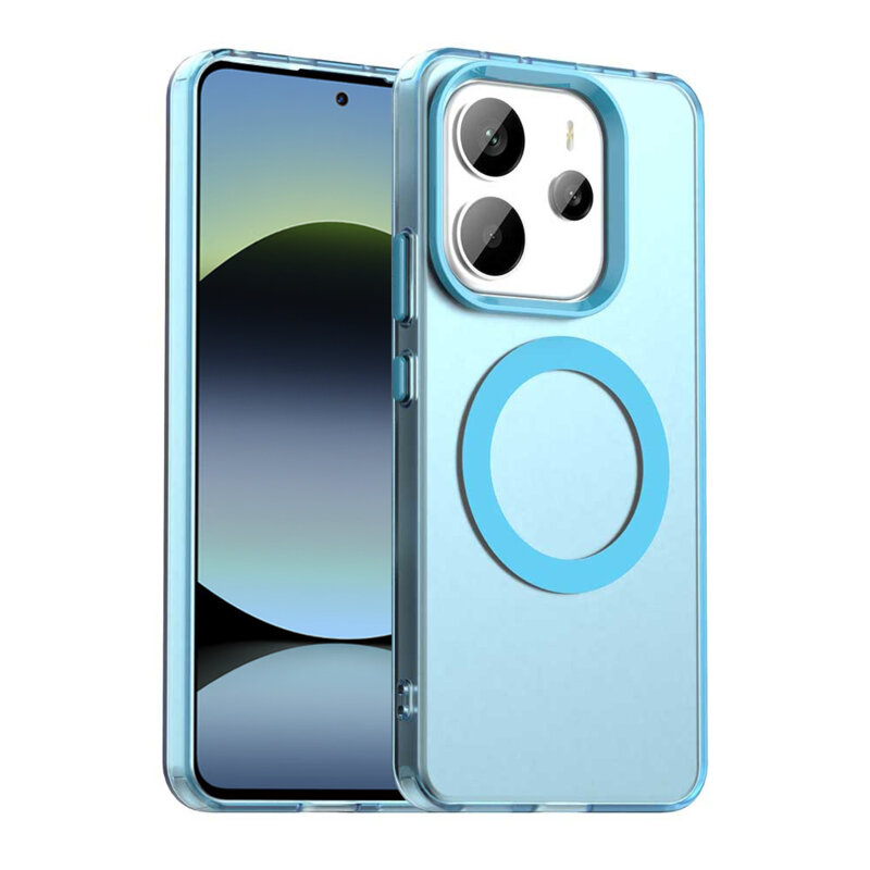Husa Xiaomi Redmi Note 14 5G Techsuit CandyCase MagSafe, albastru