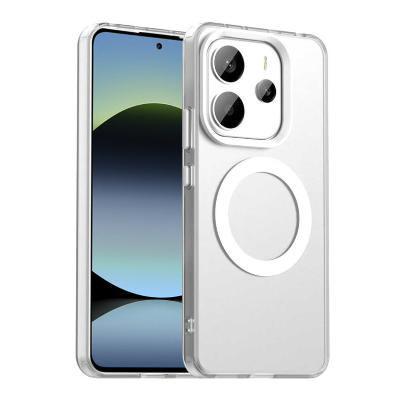 Husa Xiaomi Redmi Note 14 5G Techsuit CandyCase MagSafe, alb