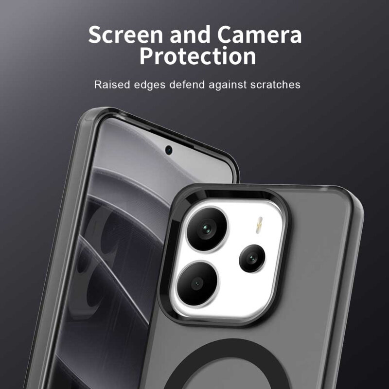 Husa Xiaomi Redmi Note 14 5G Techsuit CandyCase MagSafe, negru