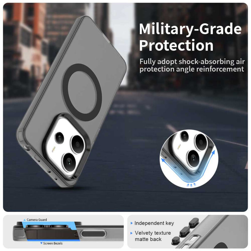 Husa Xiaomi Redmi Note 14 5G Techsuit CandyCase MagSafe, negru