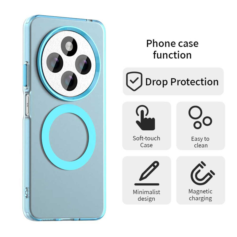 Husa Xiaomi Redmi 14C Techsuit CandyCase MagSafe, albastru
