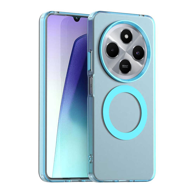 Husa Xiaomi Poco C75 Techsuit CandyCase MagSafe, albastru