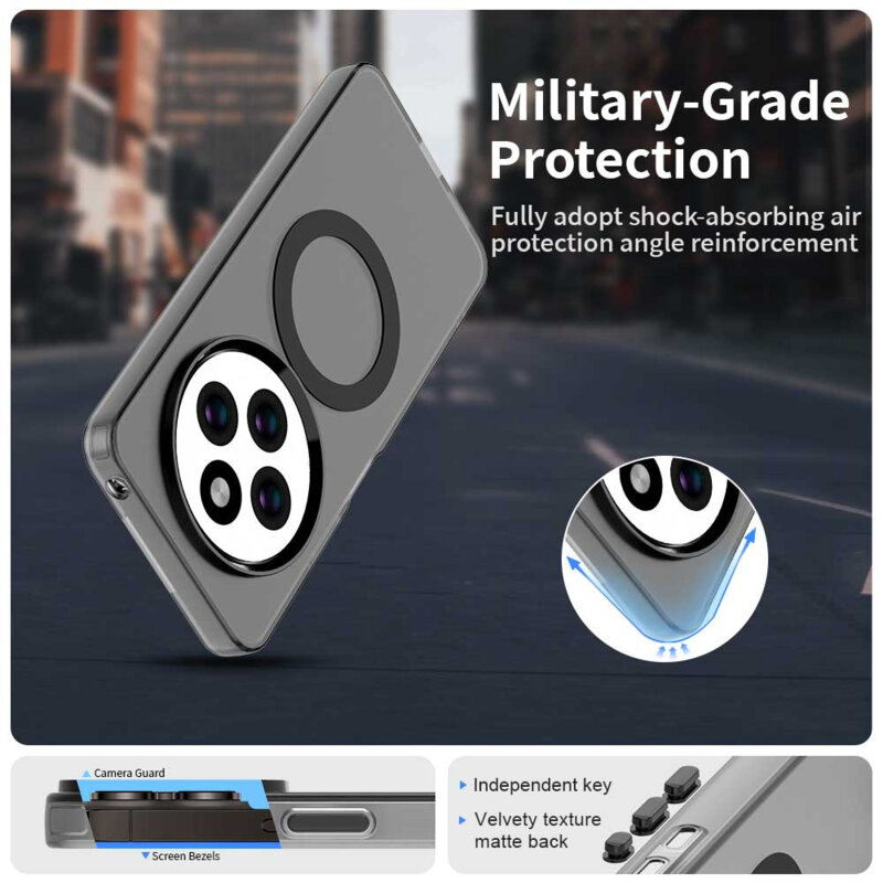 Husa Xiaomi Poco C75 Techsuit CandyCase MagSafe, negru