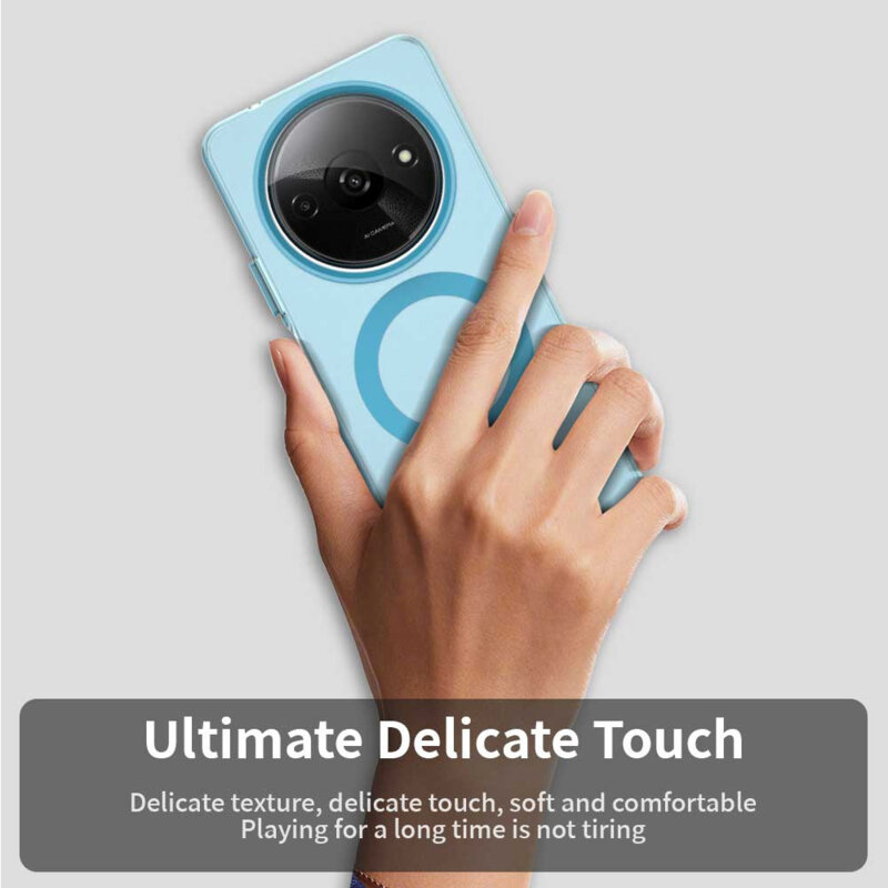 Husa Xiaomi Redmi A3 Techsuit CandyCase MagSafe, albastru