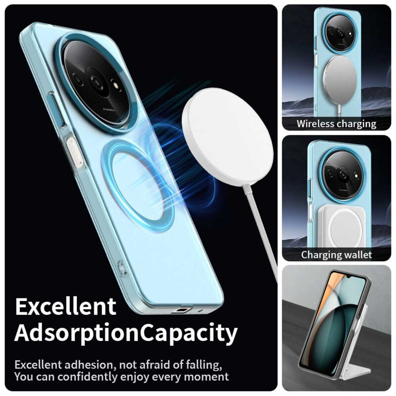 Husa Xiaomi Redmi A3x Techsuit CandyCase MagSafe, albastru