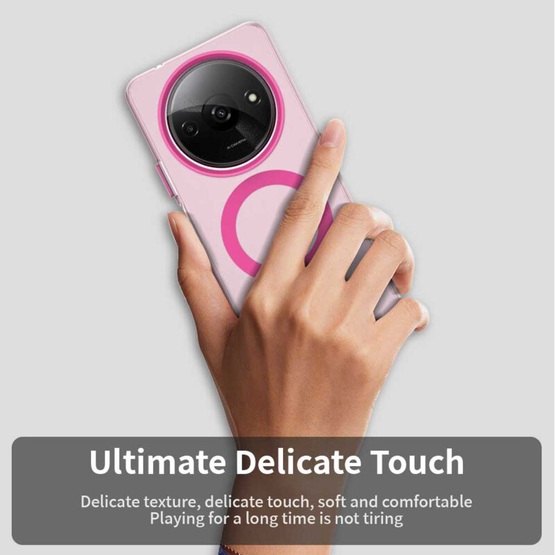 Husa Xiaomi Redmi A3x Techsuit CandyCase MagSafe, roz