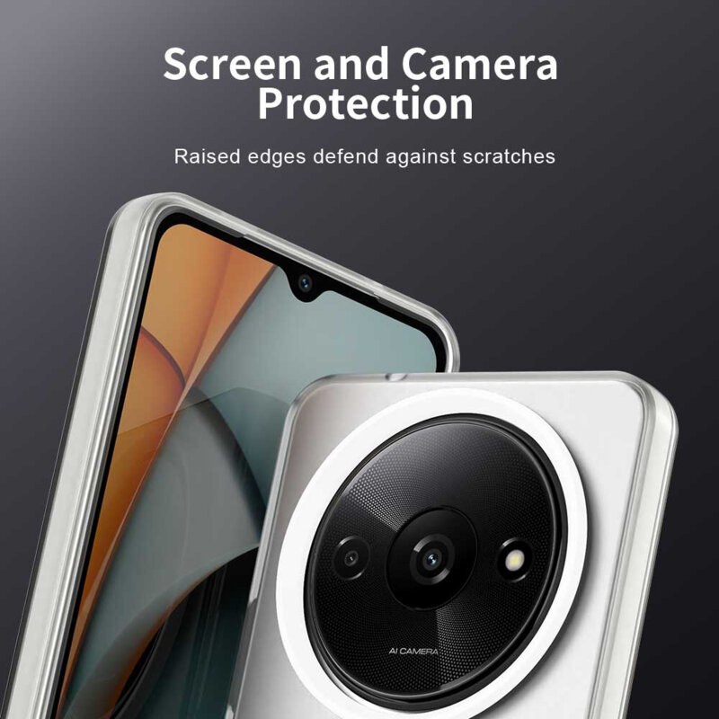 Husa Xiaomi Redmi A3 Techsuit CandyCase MagSafe, alb