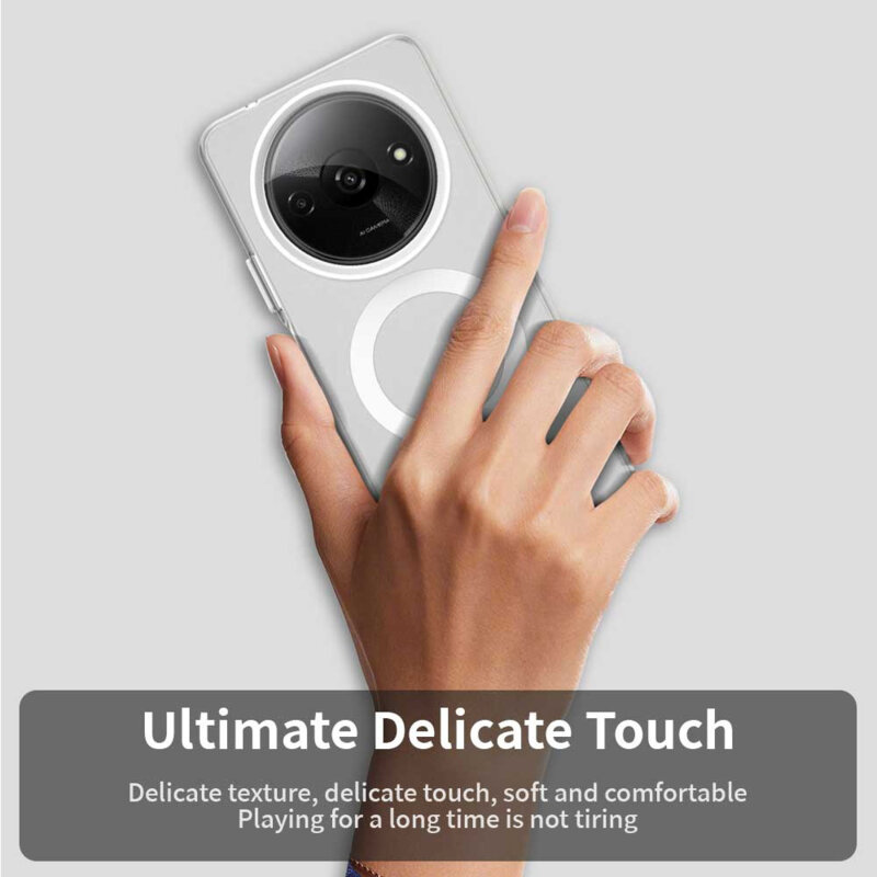 Husa Xiaomi Redmi A3 Techsuit CandyCase MagSafe, alb