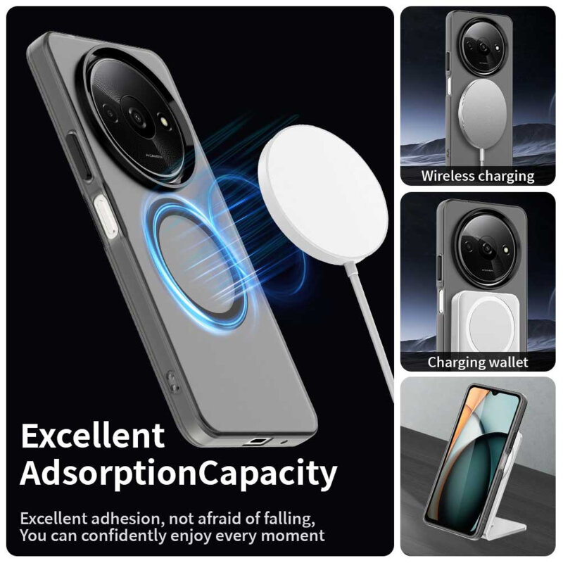 Husa Xiaomi Redmi A3 Techsuit CandyCase MagSafe, negru