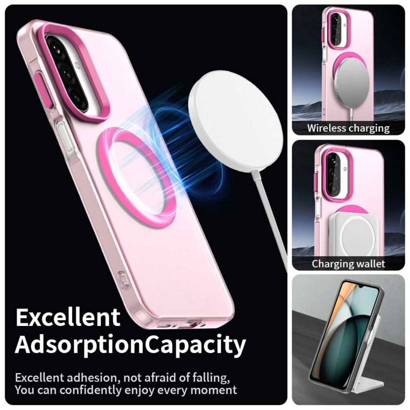 Husa Samsung Galaxy A17 5G Techsuit CandyCase MagSafe, roz