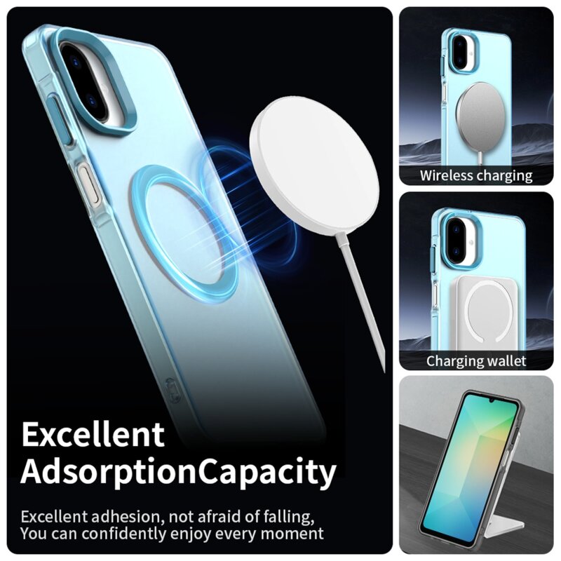 Husa Samsung Galaxy A07 4G Techsuit CandyCase MagSafe, albastru