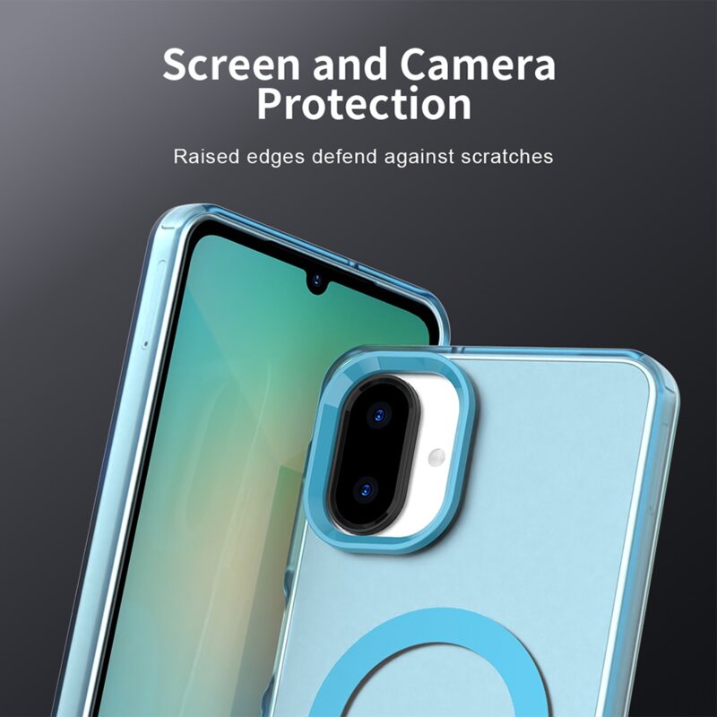 Husa Samsung Galaxy A07 4G Techsuit CandyCase MagSafe, albastru