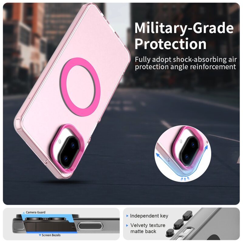 Husa Samsung Galaxy A07 4G Techsuit CandyCase MagSafe, roz