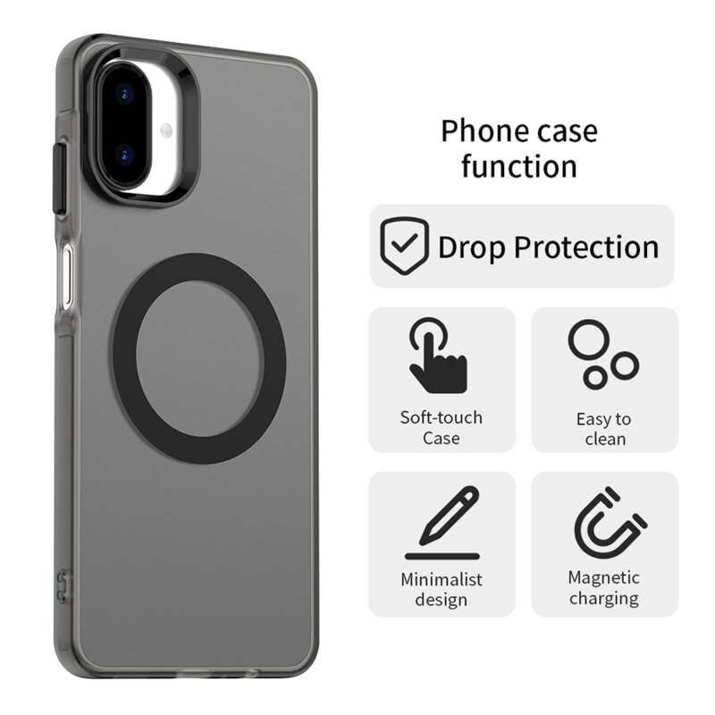 Husa Samsung Galaxy A07 4G Techsuit CandyCase MagSafe, negru