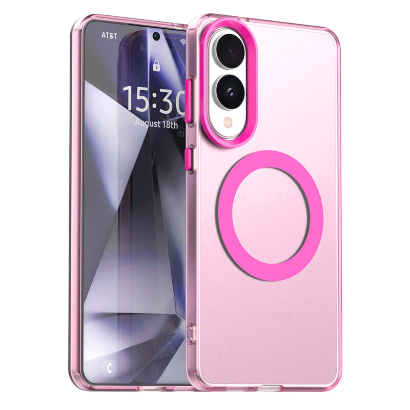 Husa Samsung Galaxy S25 Edge Techsuit CandyCase MagSafe, roz