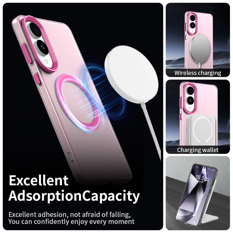 Husa Samsung Galaxy S25 Edge Techsuit CandyCase MagSafe, roz