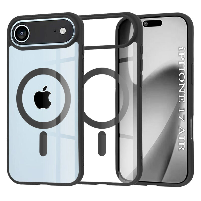 Husa iPhone 17 Air Techsuit MagSafe Pro, negru
