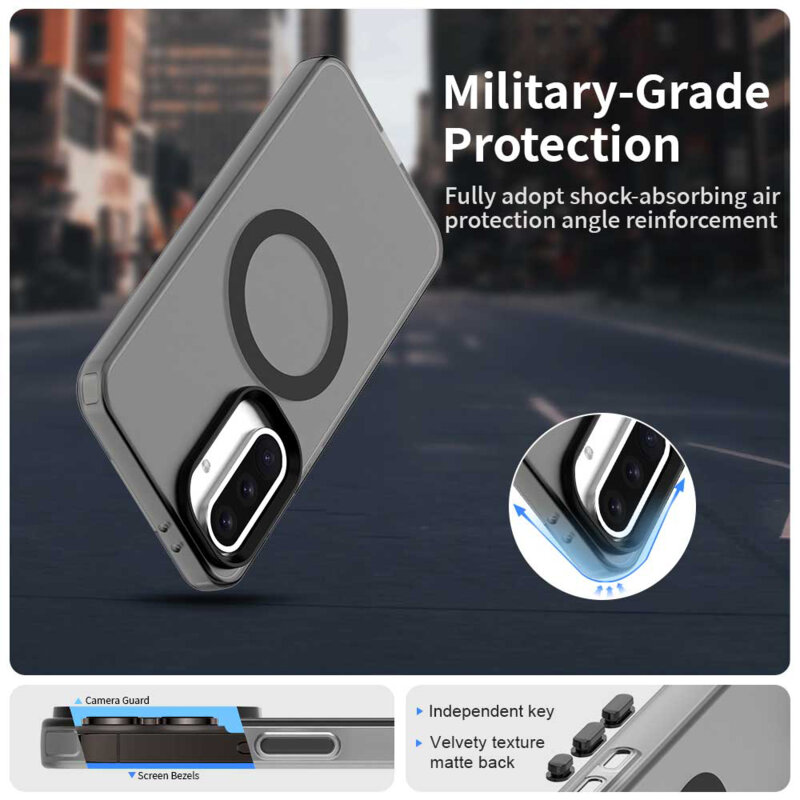 Husa Samsung Galaxy A36 5G Techsuit CandyCase MagSafe, negru