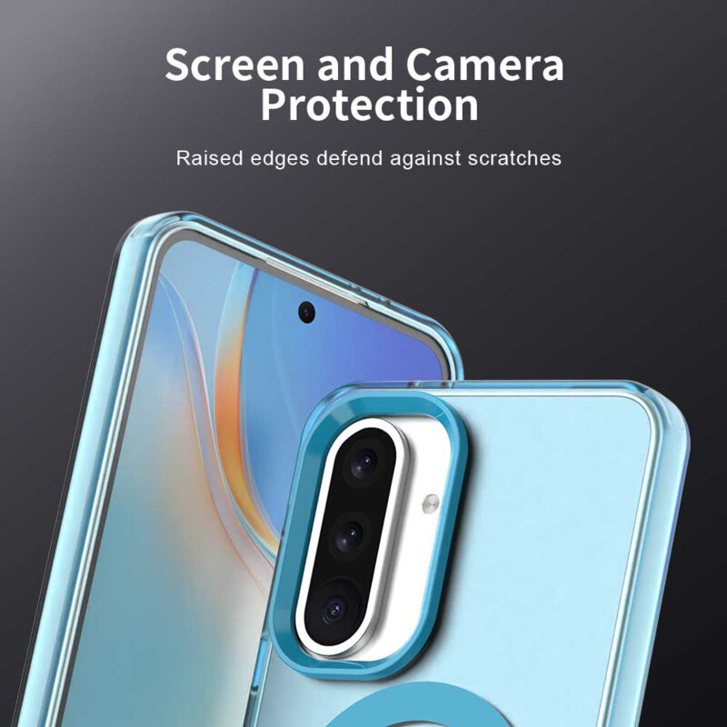 Husa Samsung Galaxy A56 5G Techsuit CandyCase MagSafe, albastru